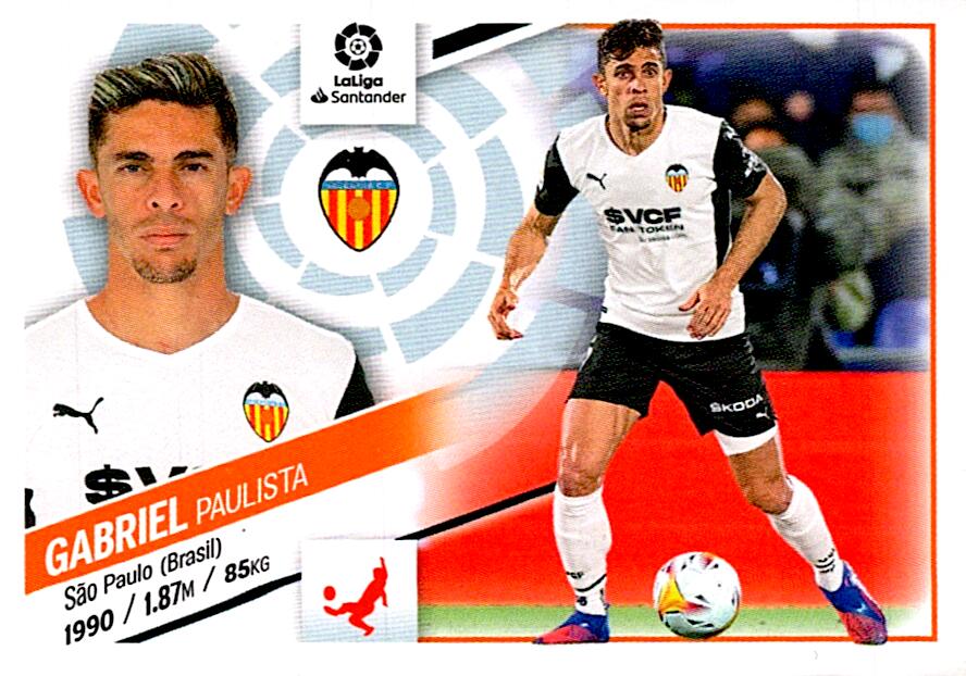 Cromo Liga Este 2022/2023 GABRIEL VALENCIA CF Nº9