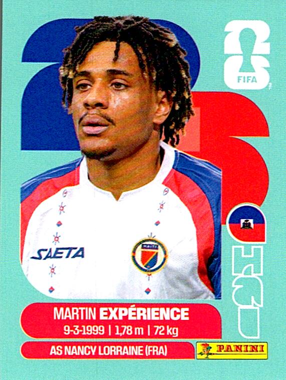 STICKERS FIFA WORLD CUP 2026 MARTIN EXPERIENCE NºHAI 4