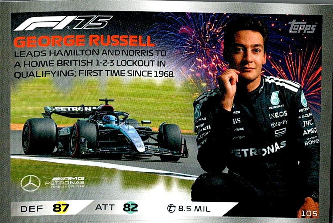 Turbo Attax 2025 GEORGE RUSSELL nº105