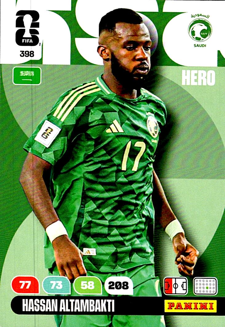 ADRENALYN WORLD CUP 2026 HASSAN ALTAMBAKTI SAUDI ARABIA Nº398