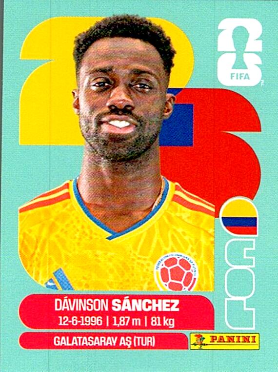 STICKERS FIFA WORLD CUP 2026 DAVINSON SANCHEZ NºCOL 4