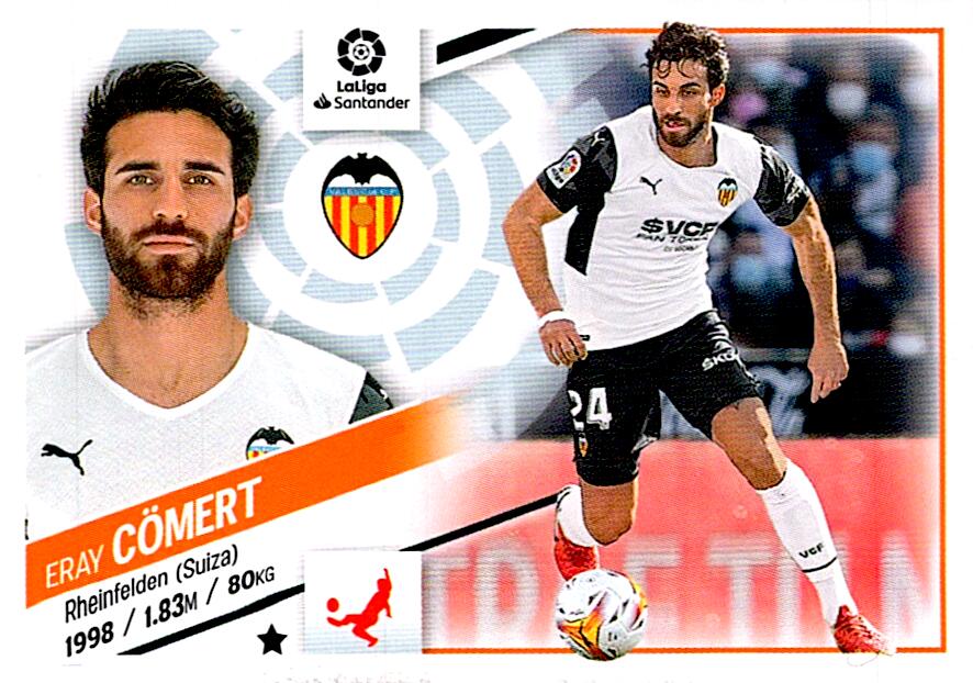 Cromo Liga Este 2022/2023 CÖMERT VALENCIA CF Nº10A
