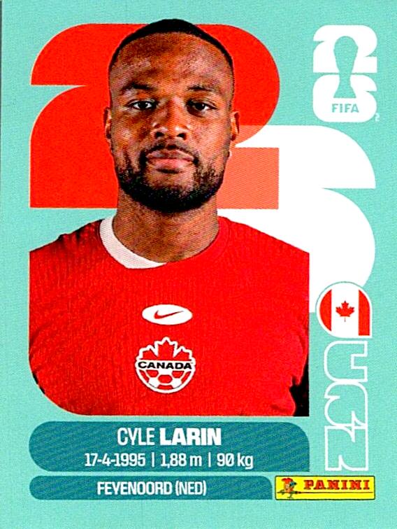 STICKERS FIFA WORLD CUP 2026 CYLE LARIN NºCAN 19