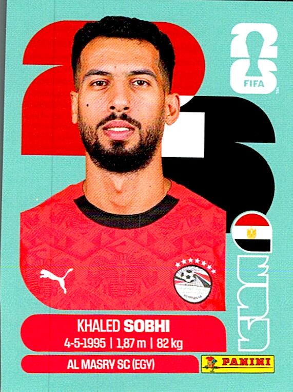 STICKERS FIFA WORLD CUP 2026 KHALED SOBHI NºEGY 6