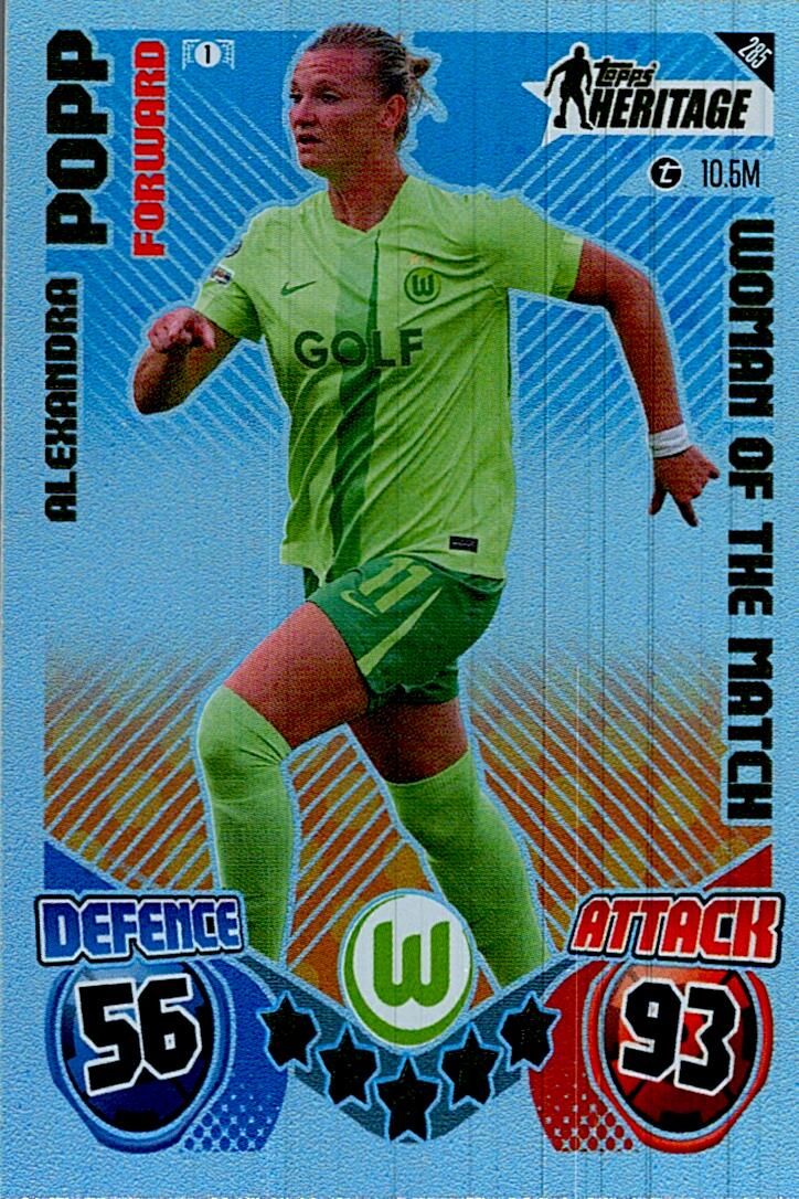 Match Attax Extra 2025 Alezandra Popp Topps Heritage nº285