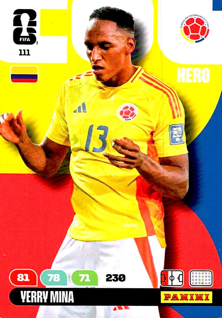 ADRENALYN WORLD CUP 2026 YERRI MINA COLOMBIA Nº111