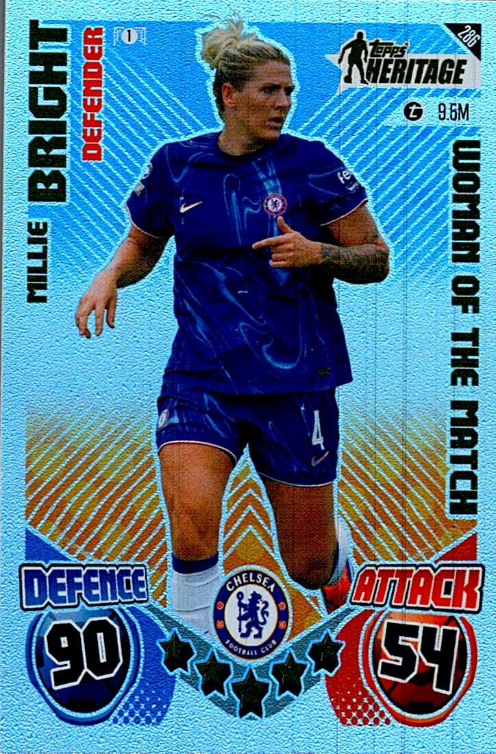 Match Attax Extra 2025 Mille Bright Topps Heritage nº286