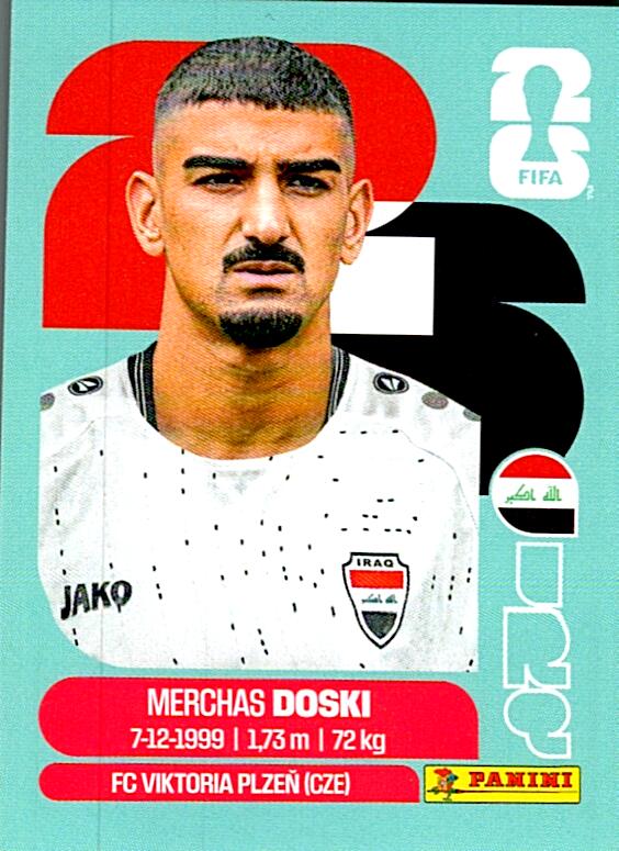 STICKERS FIFA WORLD CUP 2026 MERCHAS DOSKI NºIRQ 6