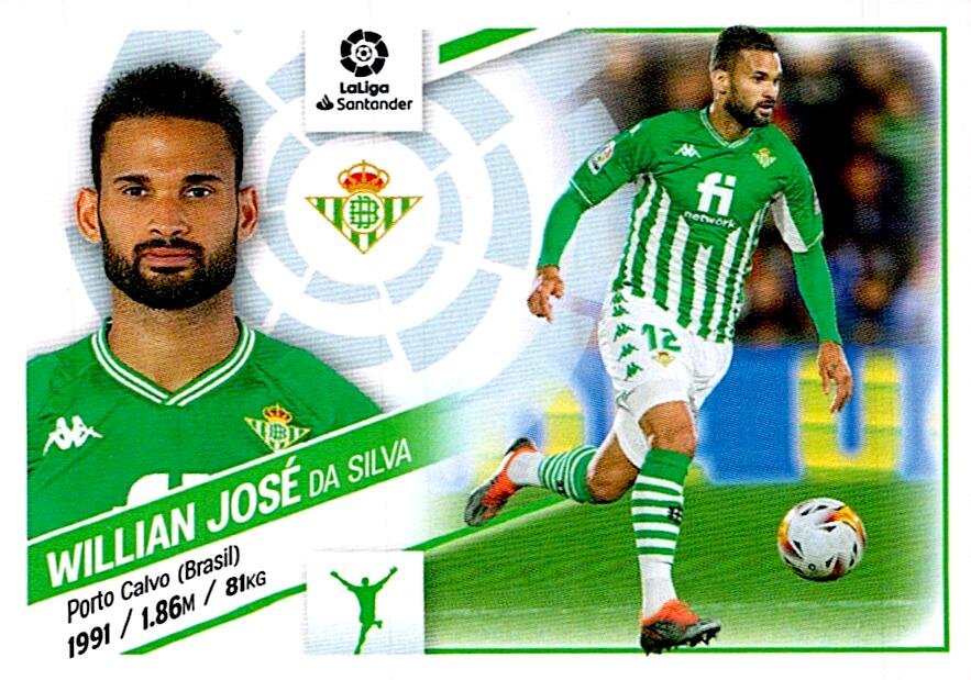 Cromo Liga Este 2022/2023 WILLIAN JOSE REAL BETIS Nº20