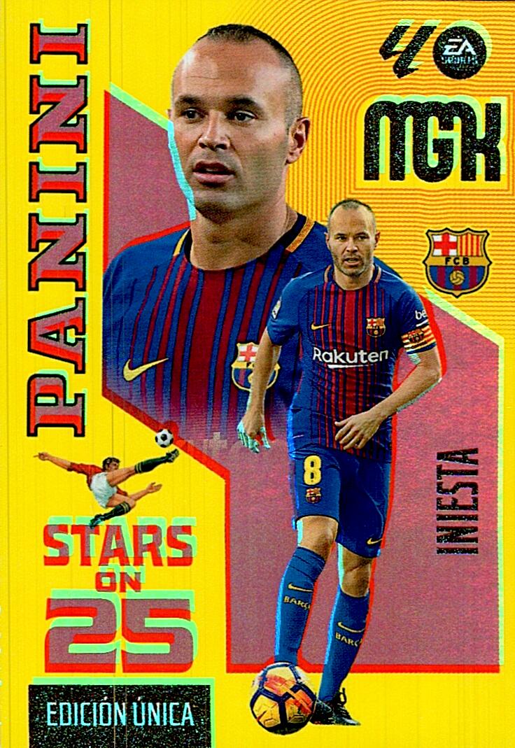 MEGACRACKS 2026/2027 STARS ON 25 INIESTA FC BARCELONA Nº434
