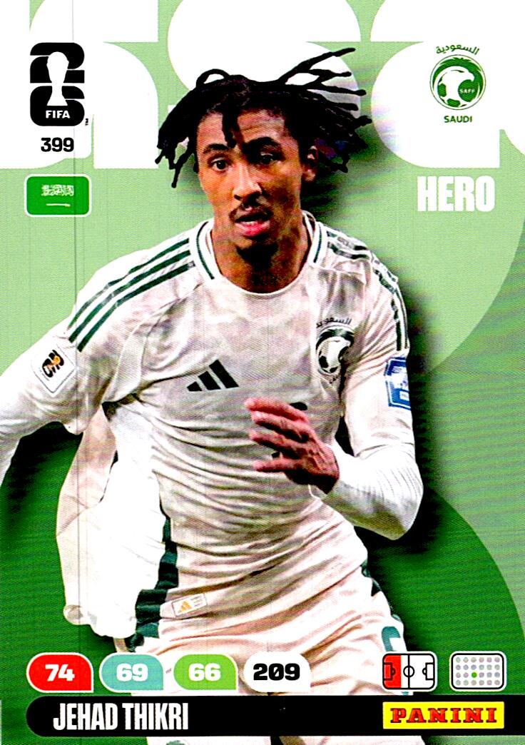 ADRENALYN WORLD CUP 2026 JEHAD THIKRI SAUDI ARABIA Nº399