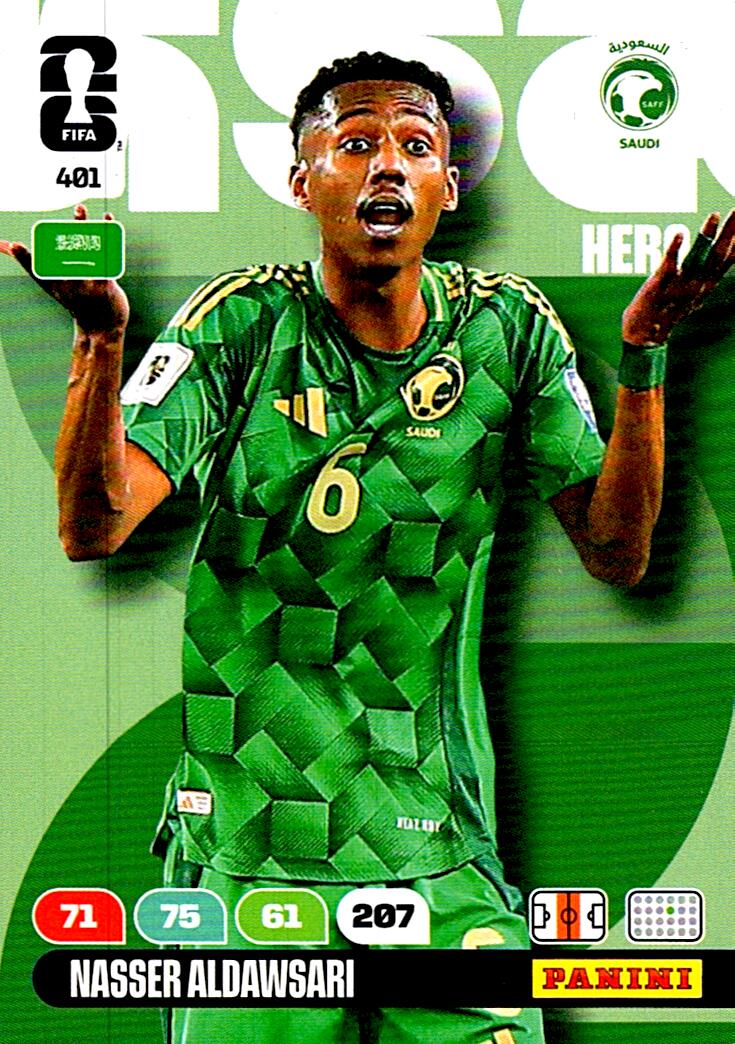ADRENALYN WORLD CUP 2026 NASSER ALDAWSARI SAUDI ARABIA Nº401