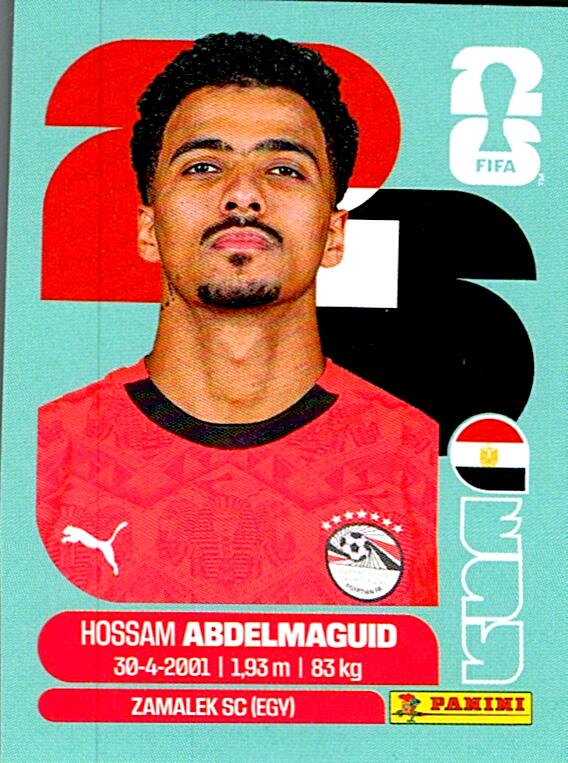 STICKERS FIFA WORLD CUP 2026 HOSSAM ABDELMAGUID NºEGY 8