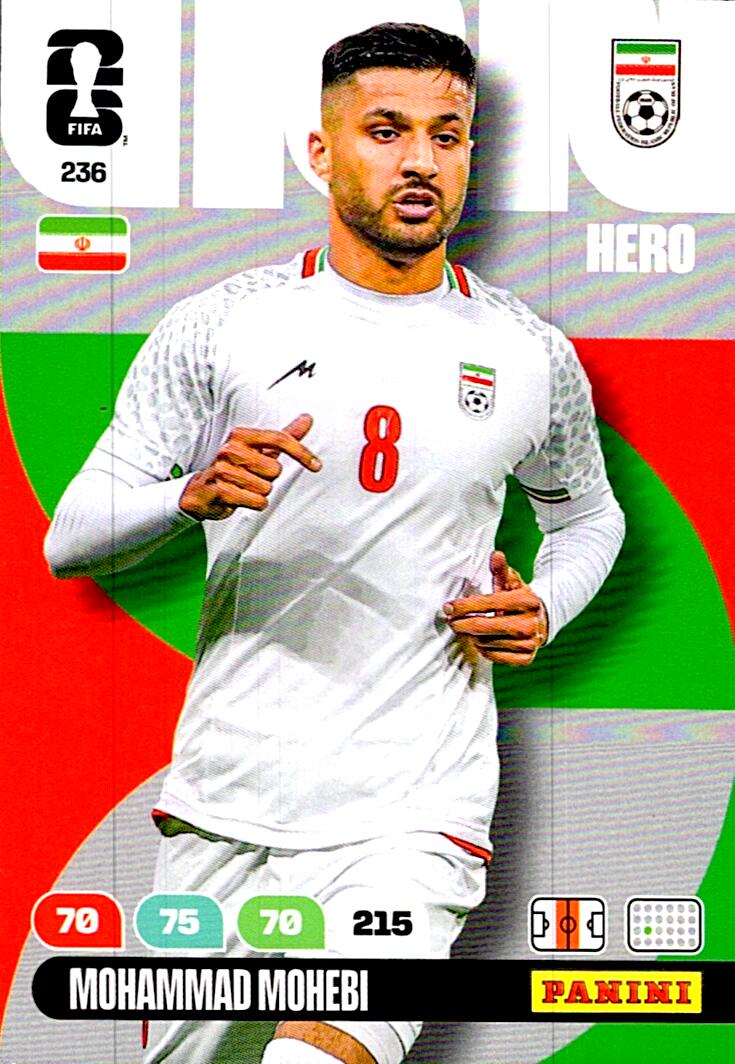 ADRENALYN WORLD CUP 2026 MOHAMMAD MOHEBI IRAN Nº236