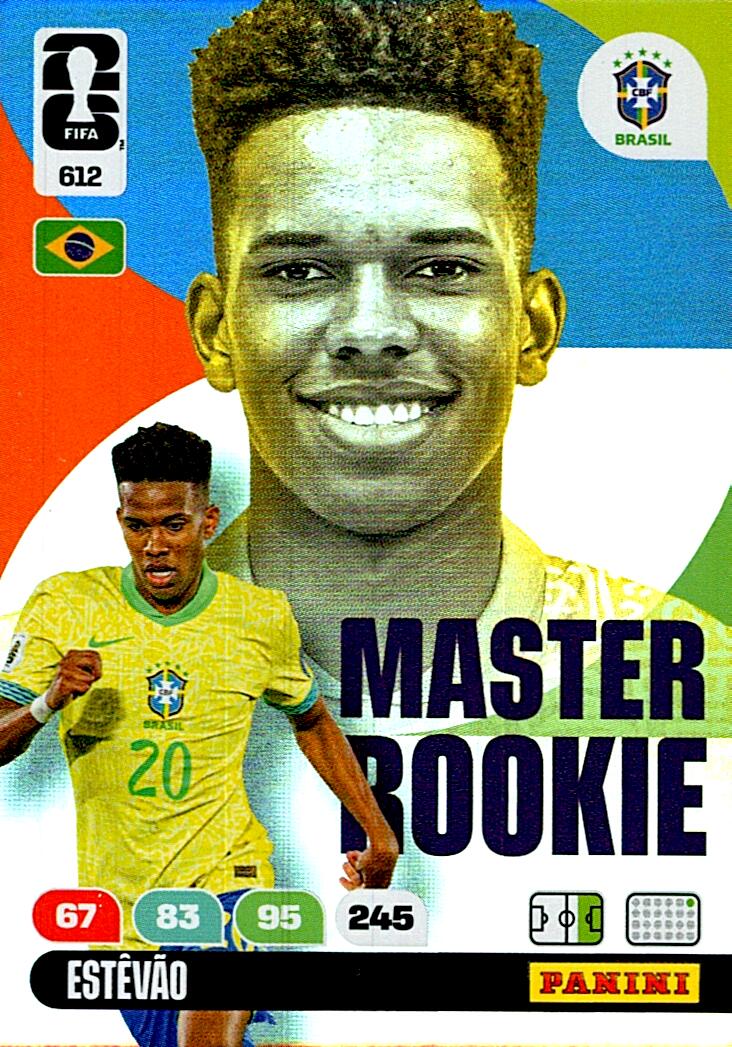 ADRENALYN WORLD CUP 2026 ESTEVAO MASTER ROOKIE Nº612