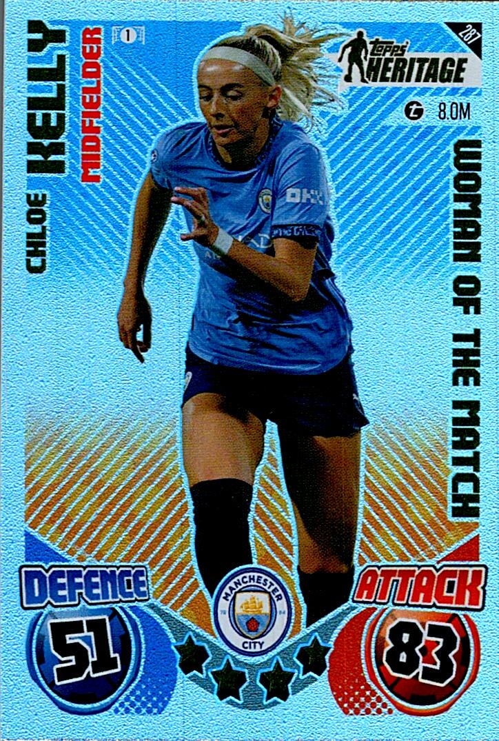 Match Attax Extra 2025 Chloe Kelly Topps Heritage nº287