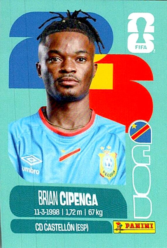 STICKERS FIFA WORLD CUP 2026 BRIAN CIPENGA NºCOD 17
