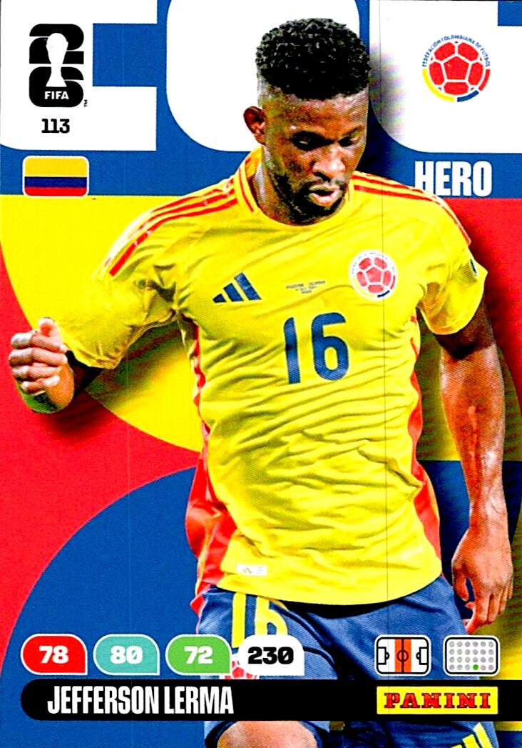 ADRENALYN WORLD CUP 2026 JEFFERSON LERMA COLOMBIA Nº113
