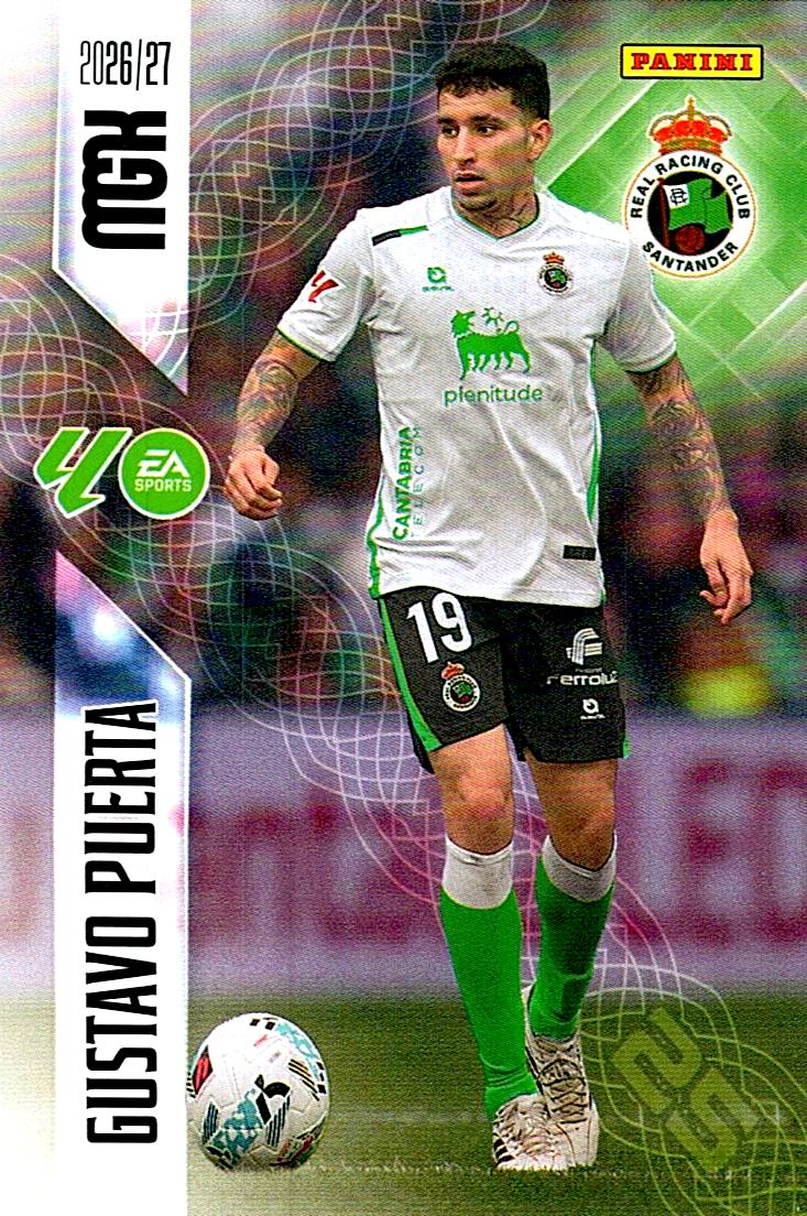 MEGACRACKS 2026/2027 GUSTAVO PUERTAS REAL RACING CLUB Nº281