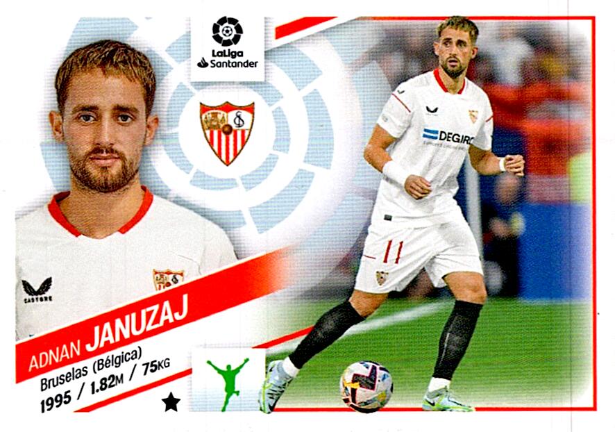 Cromo Liga Este 2022/2023 JANUZAJ COLOCA Nº17BIS CUARTA EDICION