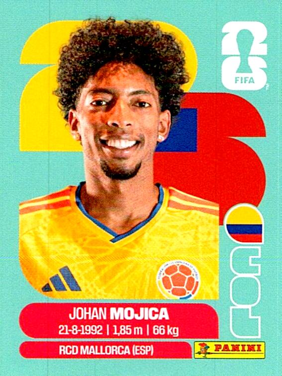 STICKERS FIFA WORLD CUP 2026 JOHAN MUJICA NºCOL 7