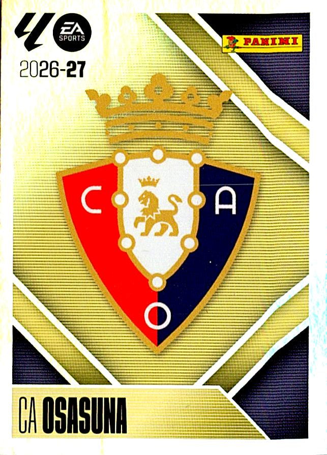 LIGA ESTE 2026/2027  CA OSASUNA ESCUDO Nº1