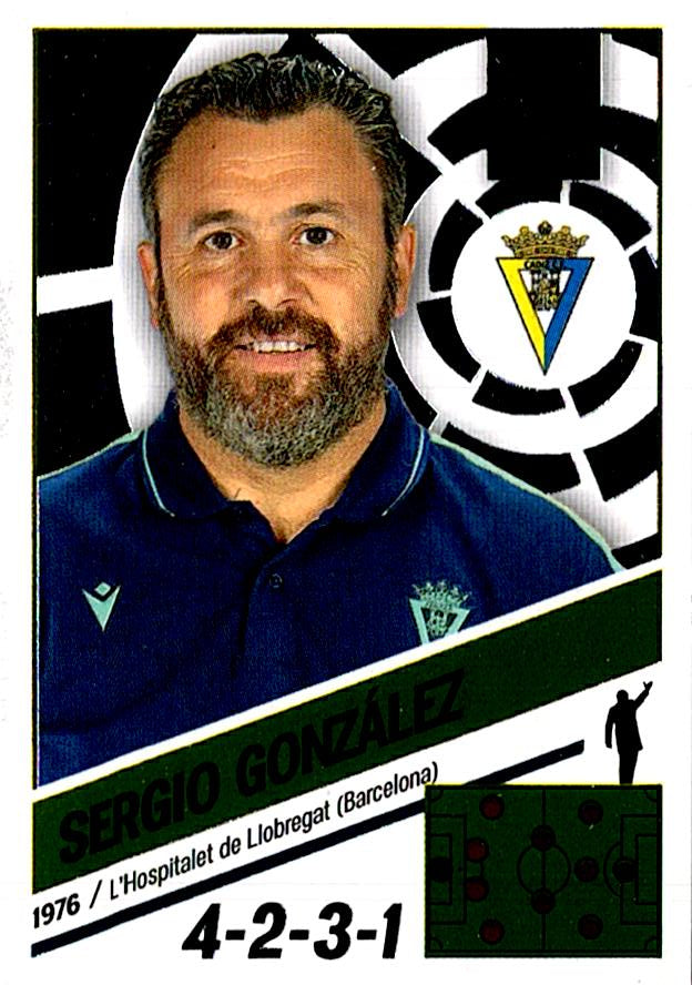 Cromo Liga Este 2022/2023 SERGIO GONZALEZ CADIZ CF Nº2