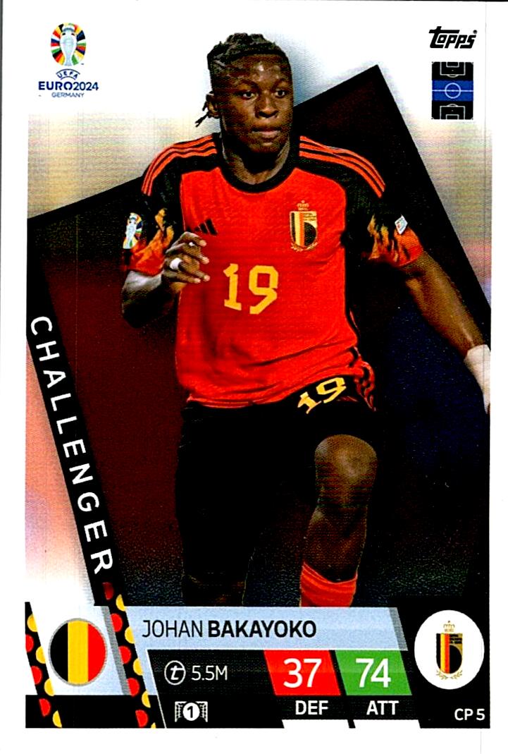 TOPPS UEFA EURO 2024 JOHAN BAKAYOKO CHALLENGER CP 5