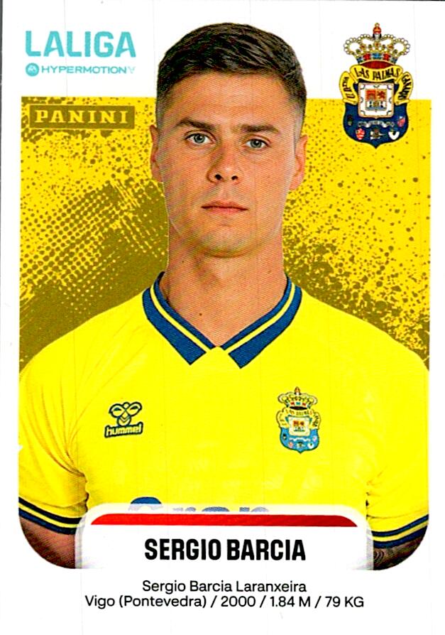 LALIGA HYPERMOTION 2025-26 SERGIO BARCIA LAS PALMAS Nº254