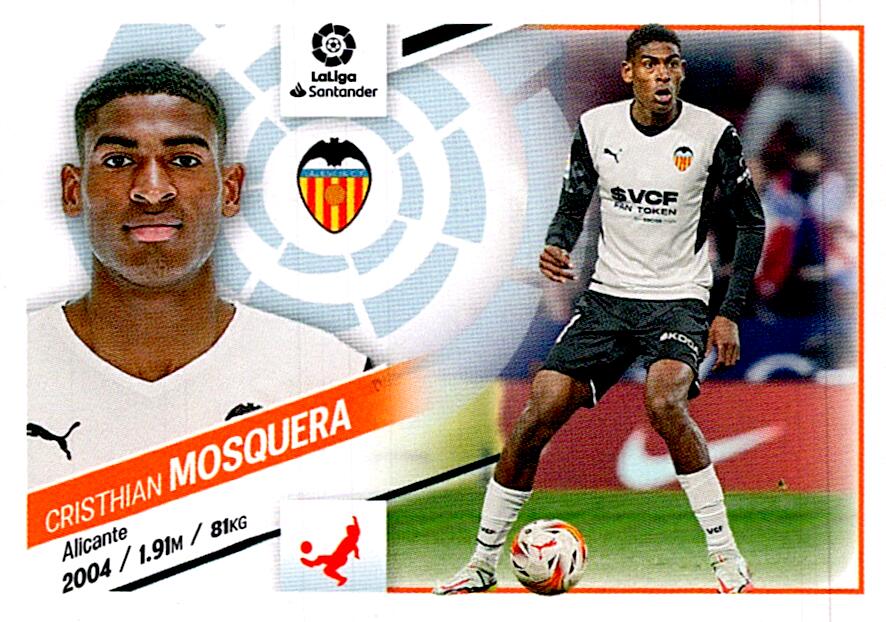 Cromo Liga Este 2022/2023 MOSQUERA COLOCA Nº13BIS CUARTA EDICION
