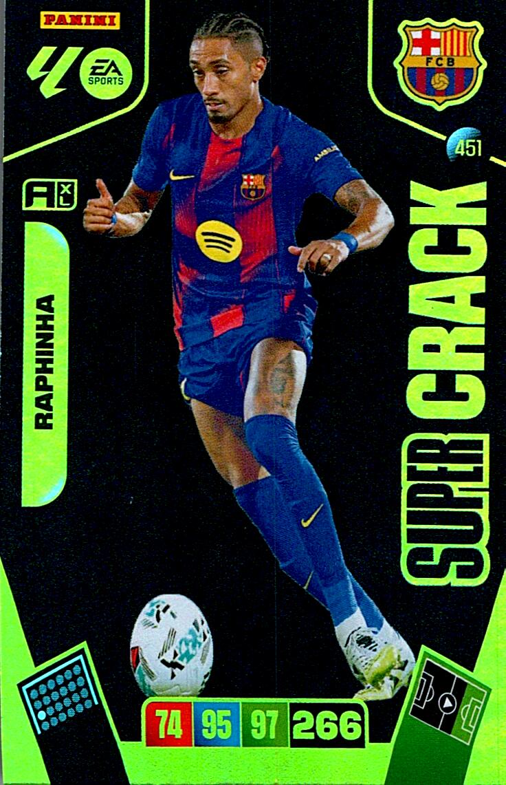 ADRENALYN LA LIGA 2025/2026 RAPHINHA SUPER CRACK Nº451