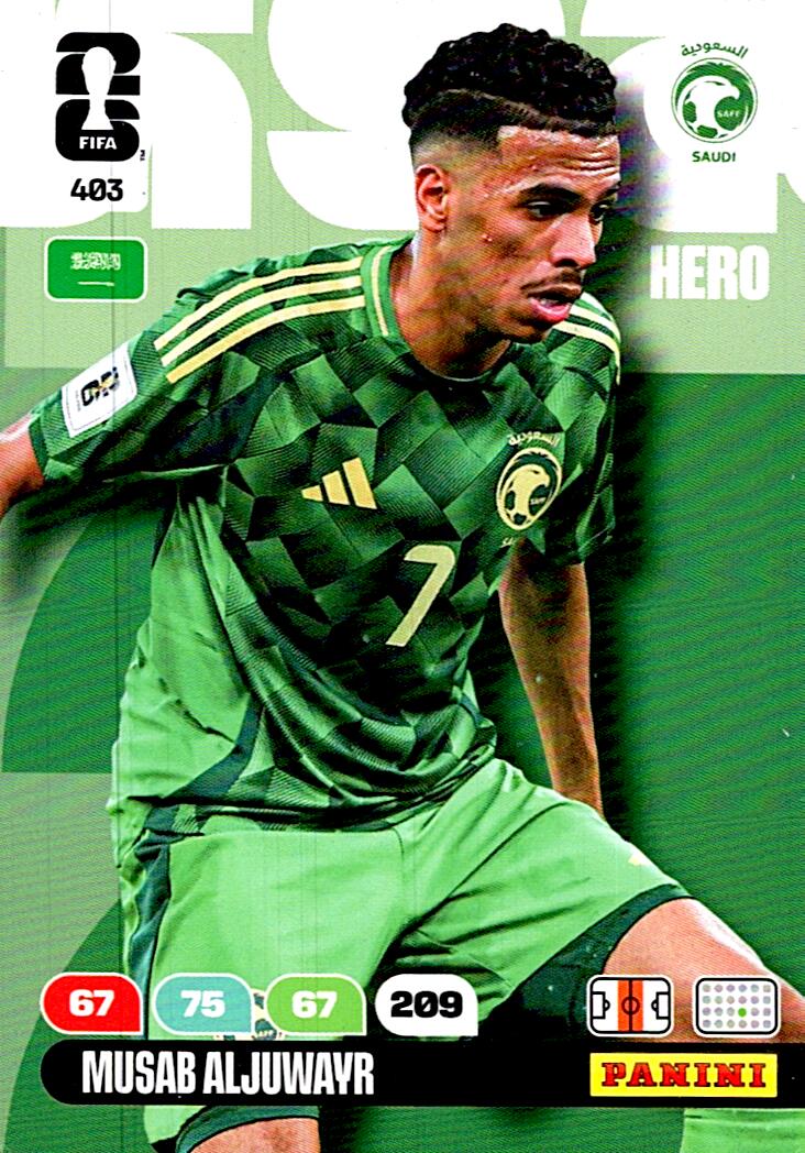 ADRENALYN WORLD CUP 2026 MUSAB ALJUWAYR SAUDI ARABIA Nº403