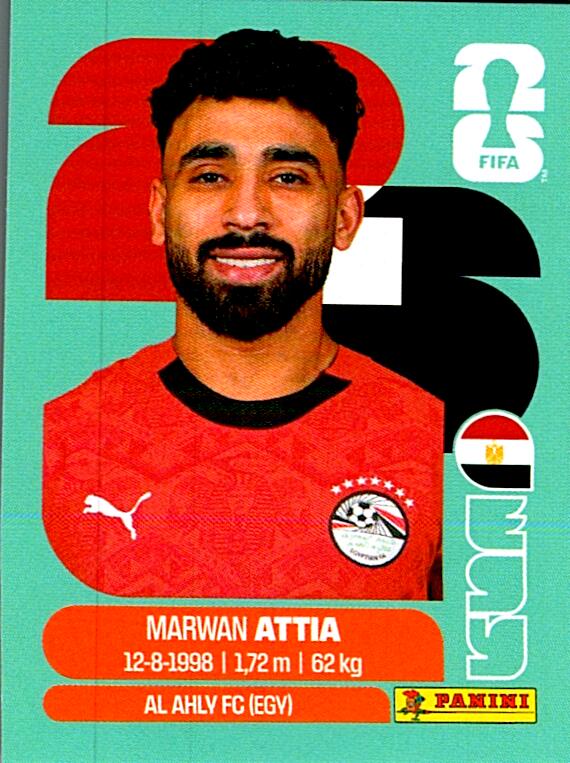 STICKERS FIFA WORLD CUP 2026 MARWAN ATTIA NºEGY 10