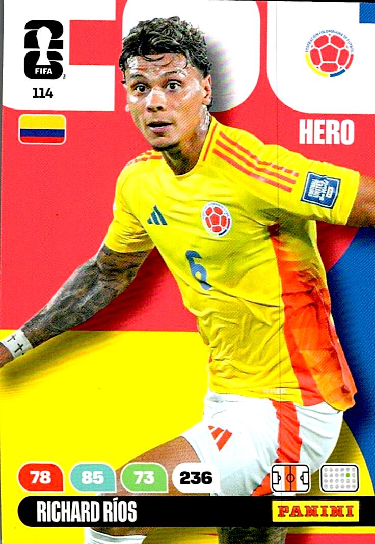 ADRENALYN WORLD CUP 2026 RICHARD RIOS COLOMBIA Nº114