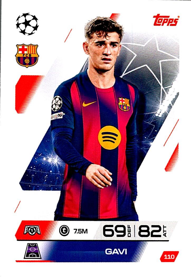 MATCH ATTAX CHAMPIONS LEAGUE 2025/2026 GAVI Nº110