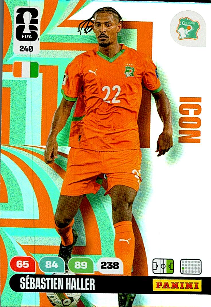 ADRENALYN WORLD CUP 2026 SEBASTIEN HALLER IVORY COAST ICON Nº240