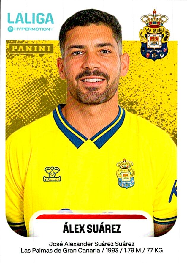 LALIGA HYPERMOTION 2025-26 ALEX SUAREZ LAS PALMAS Nº255