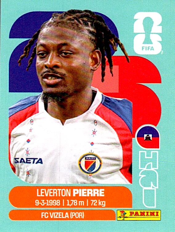 STICKERS FIFA WORLD CUP 2026 LEVERTON PIERRE NºHAI 10