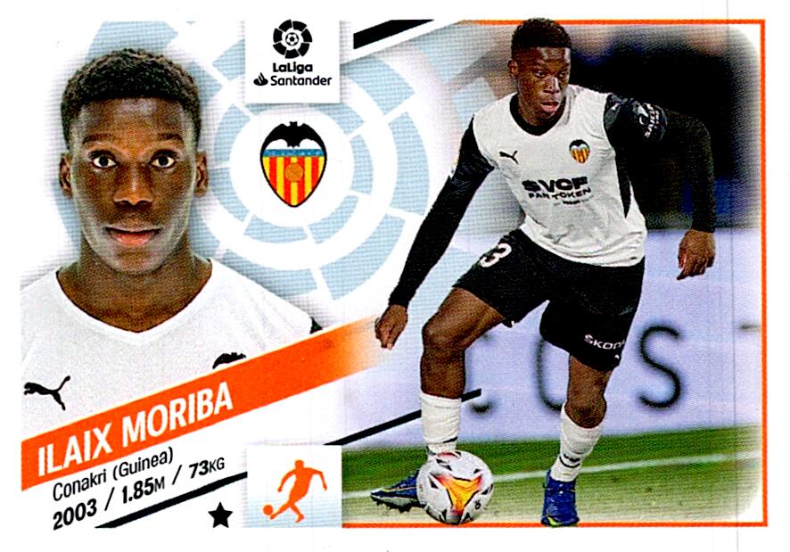 Cromo Liga Este 2022/2023 ILAIX MORIBA COLOCA Nº14BIS CUARTA EDICION