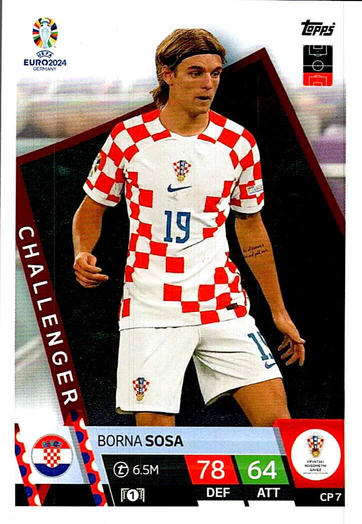 TOPPS UEFA EURO 2024 BORNA SOSA CHALLENGER CP 7