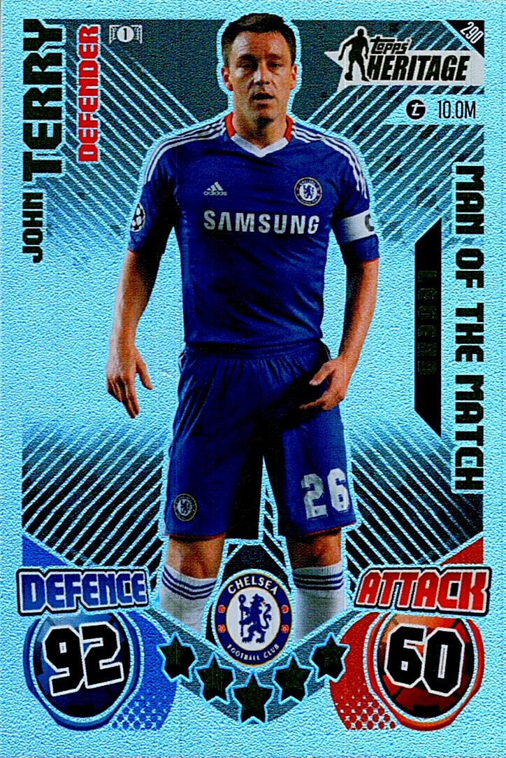 Match Attax Extra 2025 John Terry Topps Heritage nº290
