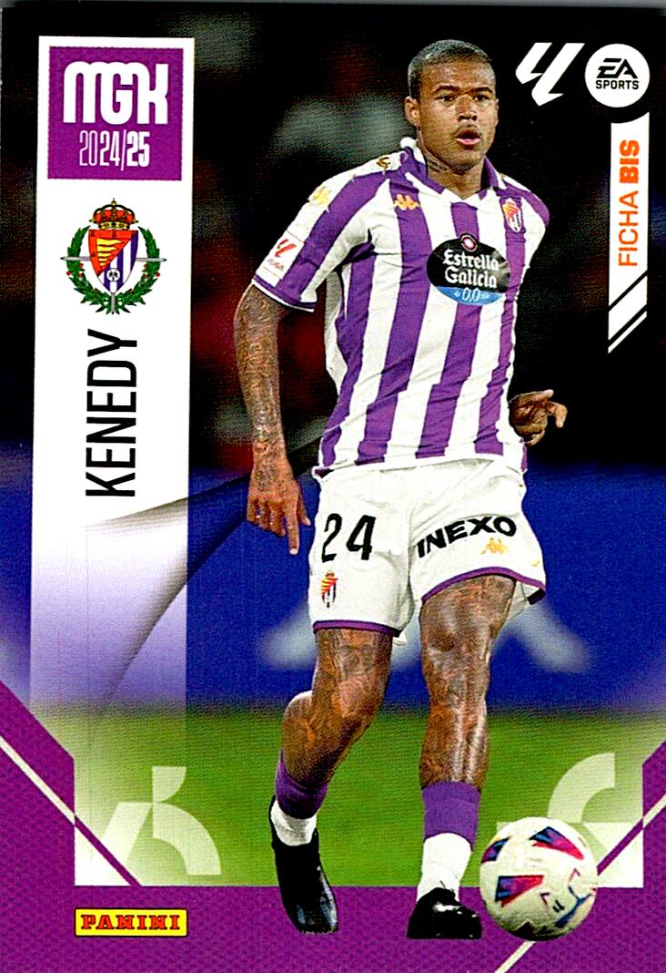 Megacracks 2024/2025 KENNEDY R. Valladolid CF Nº 354 BIS FICHA BIS SEGUNDA EDICION