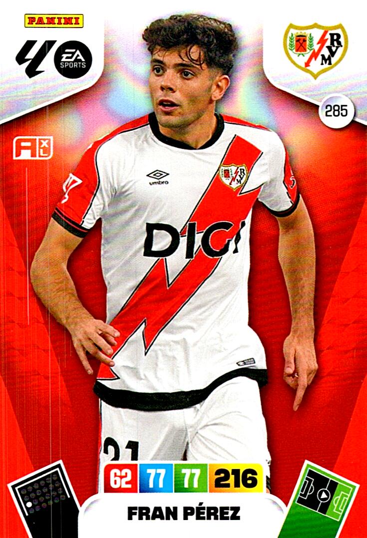 ADRENALYN LA LIGA 2025/2026 FRAN PEREZ RAYO VALLECANO Nº285