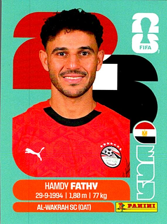 STICKERS FIFA WORLD CUP 2026 HAMDY FATHY NºEGY 12