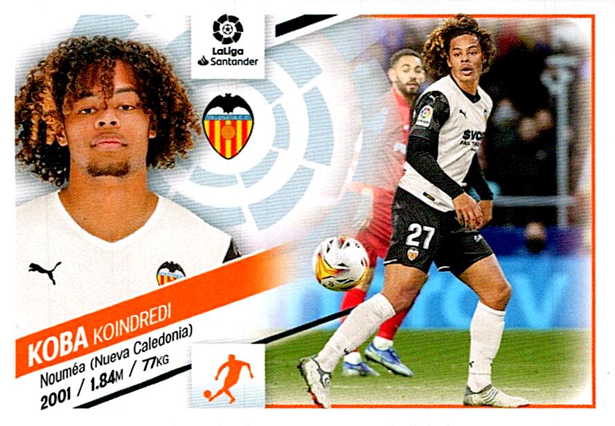 Cromo Liga Este 2022/2023 KOBA VALENCIA CF Nº15