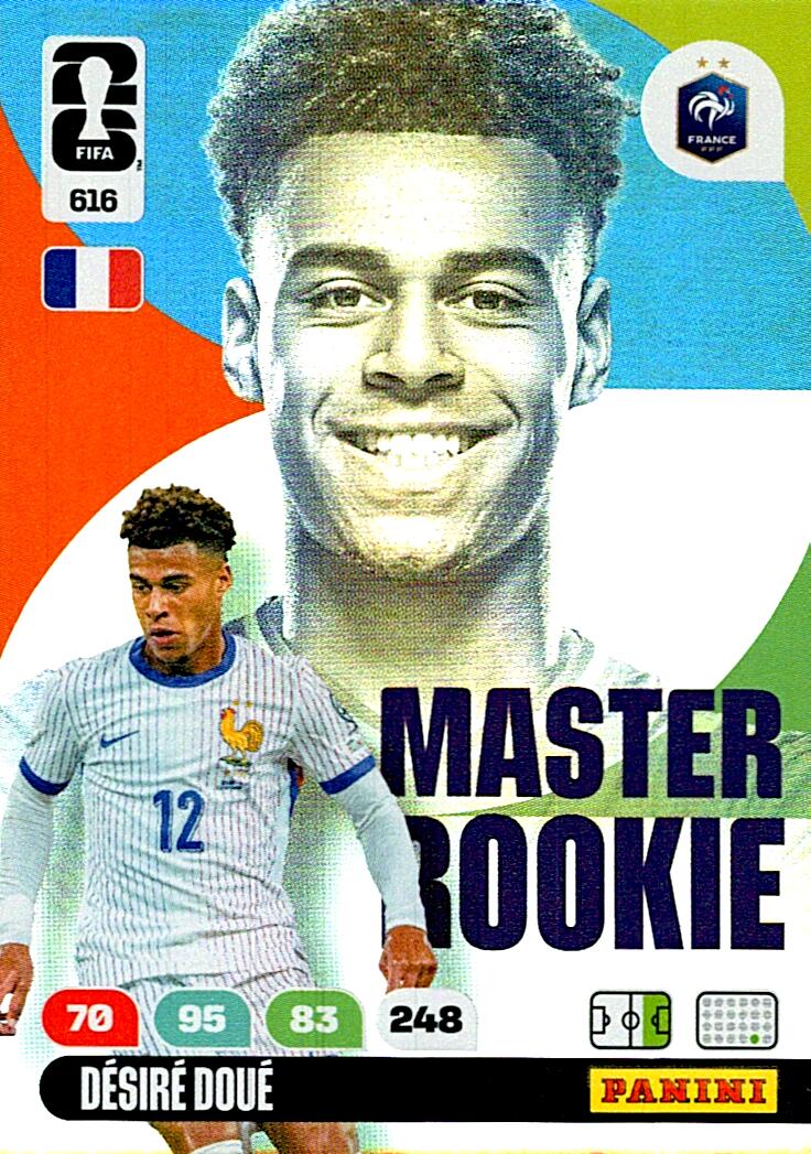 ADRENALYN WORLD CUP 2026 DESIRE DOUE MASTER ROOKIE Nº616