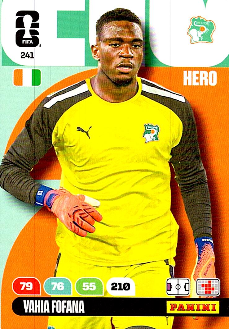 ADRENALYN WORLD CUP 2026 YAHIA FOFANA IVORY COAST Nº241