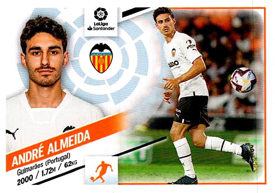 Cromo Liga Este 2022/2023 ANDRE ALMEIDA COLOCA Nº15BIS CUARTA EDICION