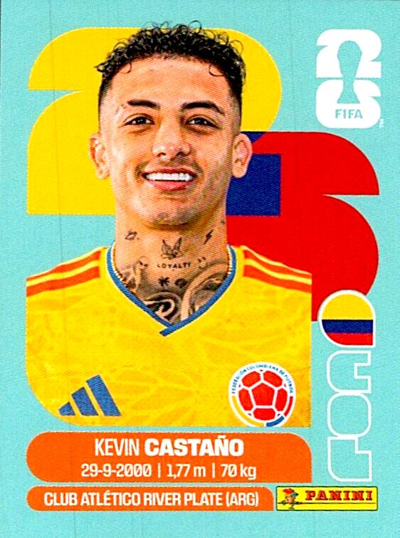 STICKERS FIFA WORLD CUP 2026 KEVIN CASTAÑO NºCOL 11