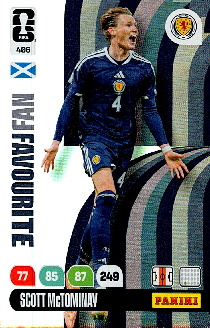 ADRENALYN WORLD CUP 2026 SCOTT McTOMINAY SCOTLAND FANS FAVOURITE Nº406